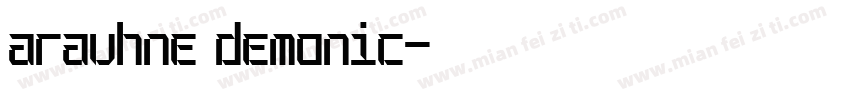 aravhne demonic字体转换